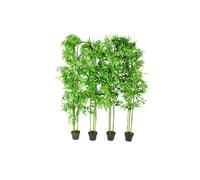 vidaXL 1/2/4/6x Artificial Bamboo Plant with Pot Green Fake Flora Multi Sizes
