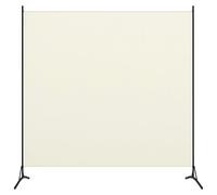 vidaXL 1-Panel Room Divider Cream White 175x180 cm UK NEW