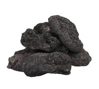 vidaXL 10 kg Volcanic Rocks - Natural Lava Accent Stones Beads for Aquariums, Fish Tanks, Gardens, Landscapes, and Planter Beds - Black
