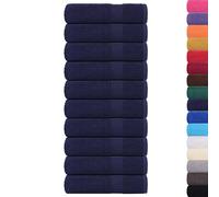 vidaXL 10 Piece Navy Blue Shower Towels 70 x 140 cm 360 g/m 100% Cotton