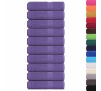 vidaXL 10 x Purple Shower Towels 70 x 140 cm 360 g/m 100% Cotton