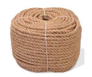vidaXL 100% Jute Rope, 6mm x 500m - Natural Decking/Garden Rope, Durable & Soft, Not for Climbing, Lifting or Swing Use - 91271