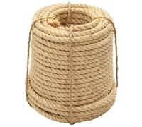 vidaXL Rope 100% Sisal 14mm 50m Twisted Twine Braided Rope Cat Scratching