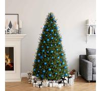 vidaXL 100 Piece Christmas Ball Set Blue