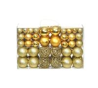 vidaXL 100 Piece Christmas Ball Set 3/4/6 cm Gold UK HOT