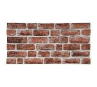 vidaXL 10x 3D Wall Panels with Dark Brown Brick Design EPS Cladding Tile Home