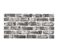vidaXL 10x 3D Wall Panels with Dark Grey Brick Design EPS Cladding Tile Decor