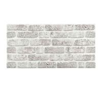 vidaXL 10x 3D Wall Panels with Light Grey Brick Design EPS Cladding Tile Decor