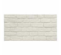 vidaXL 10x 3D Wall Panels with White Brick Design EPS Cladding Tile Decor