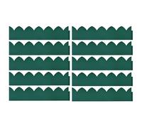 Lawn Edgings 10 pcs Green 65x15 cm PP