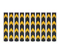 vidaXL 10x Reflective Corner Guards Rubber 80cm Protector Safety Wall Guard
