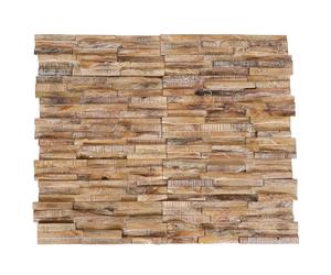 vidaXL 10x Solid Teak Wood 3D Wall Cladding Panels 1.01 m? Wall Decoration