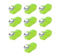 vidaXL 10x Straps 0.25 Tonnes 5mx25mm Fluorescent Green Tie Down Lashing Tool