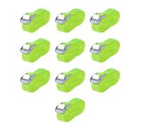 vidaXL 10x Straps 0.25 Tonnes 5mx25mm Fluorescent Green Tie Down Lashing Tool