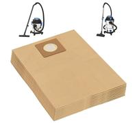 vidaXL 10x Wet Dry Vacuum Cleaner Paper Bags Brown Replacement Paper Dust Bag