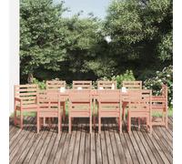 vidaXL 11 Piece Garden Dining Set Solid Wood Douglas