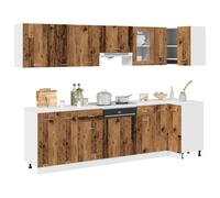 vidaXL 11 Piece Kitchen Cabinet Set Lyon Old Wood Engineered Wood