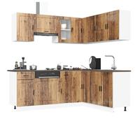 vidaXL 11 Piece Kitchen Cabinet Set Porto Old Wood Engineered Wood