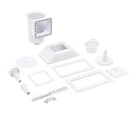 11 Piece Wide-mouth Pool Skimmer Weir Cover Inlet Nozzle Basket Plate vidaXL