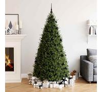 vidaXL 111 Piece Christmas Bauble Set Black Polystyrene