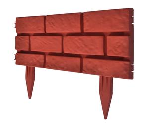 vidaXL 11x Garden Lawn Fencing Divider Brick Design Edging Farm Yard Border vida