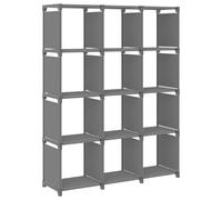 Display Shelf Free Standing Shelf Storage Cube Organiser Unit Fabric vidaXL