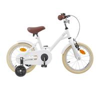 vidaXL 12 Inch Children's Bicycle for 2-4 Years White Classic Children's Bicycle Cycling Fun for Children Adventurous Youth Cycle for Outdoor Riding