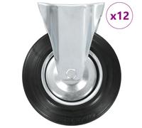 vidaXL 12 pcs Fixed Casters 200 mm