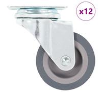 vidaXL 12 pcs Swivel Casters 50 mm