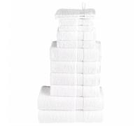 vidaXL 12 Piece Premium Towel Set SOLUND White 600 gsm