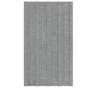 vidaXL 12x Roof Panels Hardware Building Materials Profile Sheet Shed Mobile Home Stable Garage Roof Panel Roofing Galvanised Steel Silver