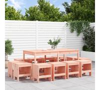 vidaXL 13 Piece Garden Dining Set Solid Wood Douglas