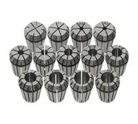 vidaXL ER20 Collets 13 pcs Turning Tool Set - Precision Crafted 45 Steel Material, Convenient Self-Release Design, Engraving Ready, Easy to Identify