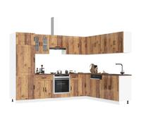vidaXL 14 Piece Kitchen Cabinet Set Kalmar Old Wood Engineered Wood