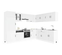 vidaXL 14 Piece Kitchen Cabinet Set Kalmar White Engineered Wood