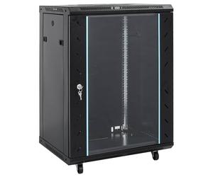 vidaXL 15U Network Cabinet with Swivel Feet 19" IP20 60x45x86 cm