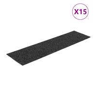 vidaXL 15x Self-adhesive Stair Mats Rectangular Anthracite Stair Protector