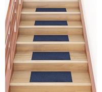 vidaXL 15x Self-adhesive Stair Mats Rectangular Blue Home Stair Protector