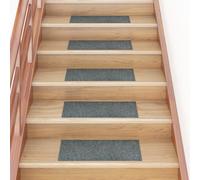 vidaXL 15x Self-adhesive Stair Mats Rectangular Green Home Stair Protector