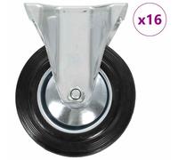 vidaXL 16 pcs Fixed Casters 160 mm