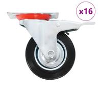 vidaXL 16 Pcs Swivel Casters 100 Mm