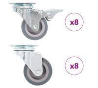 vidaXL 16 pcs Swivel Casters 50 mm