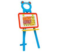 vidaXL 2-1 Children Easel with Chalkboard and Whiteboard Kids Drawing Board