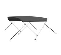 vidaXL 2 Bow Bimini Top Anthracite 180x130x110 cm Boat Storage Canopy Awning
