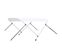 vidaXL 2 Bow Bimini Top White 150x120x110 cm Boat Storage Cover Canopy Awning