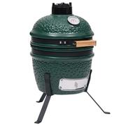 vidaXL 2-in-1 Kamado Barbecue Grill Smoker Ceramic 56 cm Green