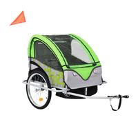 vidaXL 2-in-1 Kids' Bicycle Trailer & Stroller Outdoor Recreation Cycling