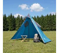 vidaXL 2-in-1 Rain Poncho with Hood Blue 262 x 126 x 130 cm