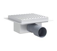 vidaXL 2 in 1 Shower Drain Silver 15 x 15 cm 304 Stainless Steel Bathroom Cubic, Modern Design: Discover Innovative Spaces, Practical Functions and Chic Colour Combinations for Your Home