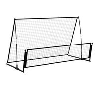 vidaXL 2 in 1 Soccer Rebounder Football Goal Steel Volley Solo Training Net